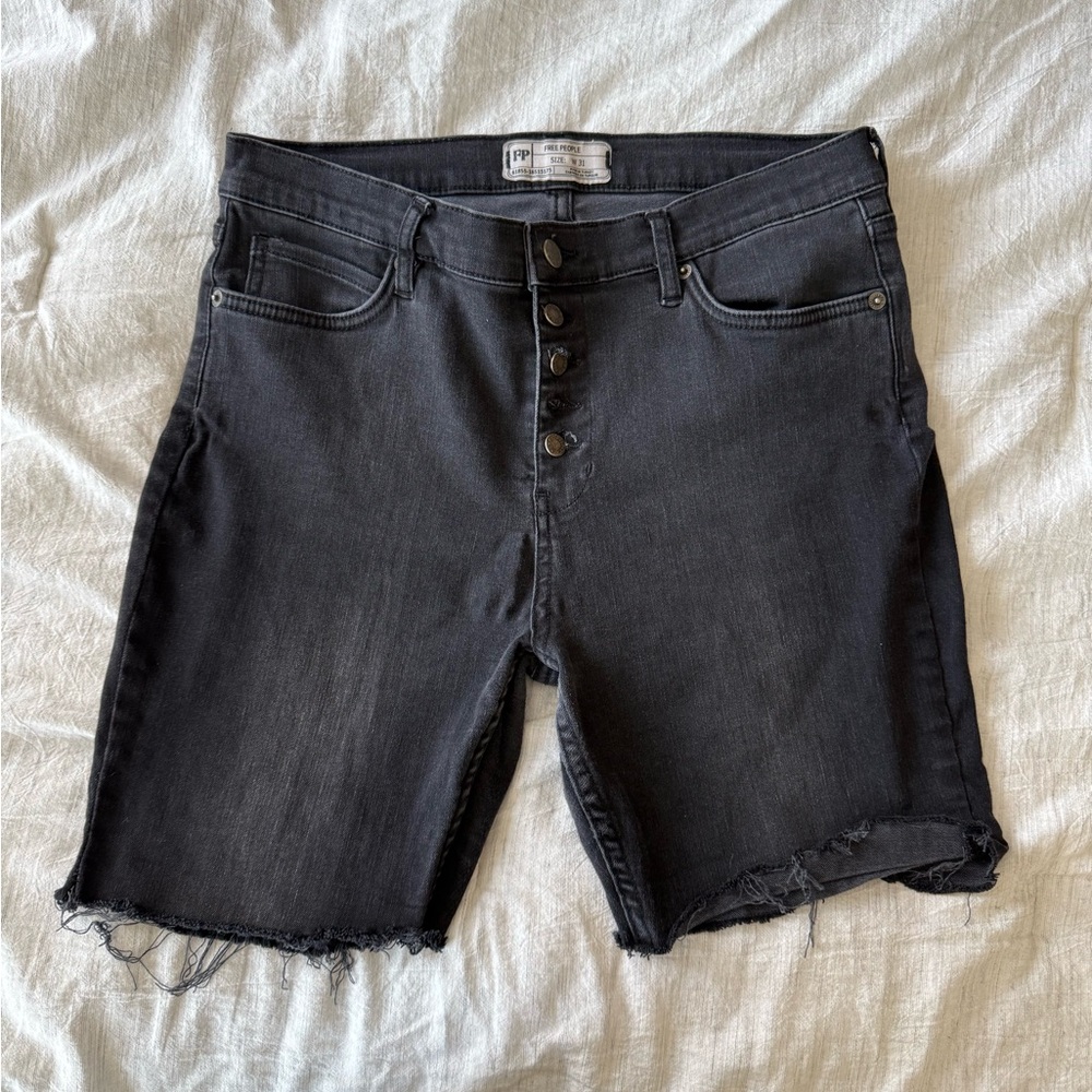 OPEN TO OFFERS!! Free People Charcoal Denim Shorts
